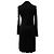 Abito nero in rayon con scollo a V, lunghezza ginocchio di Diane von Furstenberg - vista 3