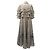 Valentino Garavani Vestido Midi Plisado en Seda Beige Valentino