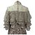 Valentino Garavani Vestido Midi Plisado en Seda Beige Valentino - vista 4