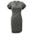  Alexander Mcqueen Puffed Sleeve Midi Dress in Grey Wool  ref.2424883