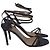 Sandali con tacco Tizzy 100 Pixelated in pelle argentata di Jimmy Choo - vista 2