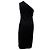 Schwarzes Polyester-Ein-Schulter-Kleid von Diane von Furstenberg, knielang - Ansicht 3