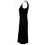 Schwarzes Polyester-Ein-Schulter-Kleid von Diane von Furstenberg, knielang - Ansicht 4