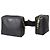 Dolce & Gabbana Borsa a fanny pack doppia cintura in pelle di vitello nera