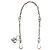 Dolce & Gabbana Collier pour homme en chaîne avec détails en laiton argenté et logo DG