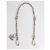 Dolce & Gabbana Collier pour homme en chaîne avec détails en laiton argenté et logo DG - vue 2