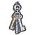 Llavero Fendi Motivo Clave Negro Multicolor