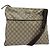GUCCI GG Supreme Shoulder Bag PVC Beige Silver 141198 Auth 133479 Silvery
