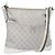 Borsa a Spalla Gucci GG Canvas Sherry Line Argento 145857 Auth 133310