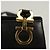 Gancini Schultertasche aus Leder Schwarz Gold Auth 134227 von Salvatore Ferragamo Golden - Ansicht 15