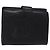 Billetera Bifold CHANEL de Piel Caviar Negra Oro CC Auth bs28503 Negro Dorado