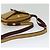 Cartier Sac à bandoulière Must Line en cuir beige et or Auth BA4825 Doré - vue 7