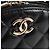 CHANEL Pochette Matelassé in Pelle di Agnello Nera Oro CC Auth 132970M Nero D'oro - vista 18