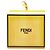 Portachiavi Mini Box Charm Fendi Giallo