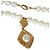 Collana vintage in perle finte placcata oro di Chanel - vista 2