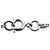 Chanel Silber CC Silberbeschichtete Emaille Herz- und Kleeblatt-Anhänger-Halskette - Ansicht 7
