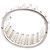 Chanel Silver Silver Plated Wide Pearl Cuff Bracelet Silvery - view 6