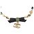 NEUE CHANEL CHOKER-HALSKETTE PERLEN GLAS STRASS 35-49CM METALL Golden - Ansicht 3