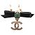 NEUE CHANEL CHOKER-HALSKETTE PERLEN GLAS STRASS 35-49CM METALL Golden - Ansicht 9