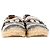 Espadrillas Chanel a punta a righe CC in tela multicolore Marrone Rosso - vista 2