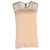 Stella Mc Cartney Top sin mangas de encaje en seda beige de Stella McCartney