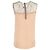 Stella Mc Cartney Top sin mangas de encaje en seda beige de Stella McCartney - vista 3
