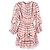 Vestido A-Line estampado Ulla Johnson en seda rosa - vista 3