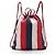 Gucci Canvas Sylvie Stripe Logo Drawstring Backpack - view 3