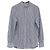 Camicia a bottoni Easy Fit Brunello Cucinelli in lino grigio e bianco