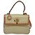 Céline Borsa a mano in tela Macadam CELINE PVC 2in1 Beige Oro Auth 136202 D'oro - vista 13