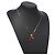 COLLANA LOUIS VUITTON LVprinted Initials Corallo Metallo Oro M68903 Auth 132987M Rosso D'oro