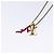 COLLANA LOUIS VUITTON LVprinted Initials Corallo Metallo Oro M68903 Auth 132987M Rosso D'oro - vista 3