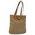 Céline CELINE Macadam Canvas Tote Bag PVC Beige Gold Auth 136444 Golden