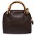 Borsa a Spalla in Pelle Gucci Bamboo 2way Marrone Oro 007 2032 0281 Auth mr1478 D'oro - vista 2