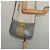Borsa a Spalla Salvatore Ferragamo Vala in Pelle Grigia Oro Auth 135353 Marrone D'oro - vista 21