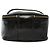 CHANEL Necessaire Vanity Couro envernizado Preto Ouro CC Auth 137125 Dourado - vista 2