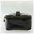 CHANEL Necessaire Vanity Couro envernizado Preto Ouro CC Auth 137125 Dourado - vista 3