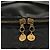 CHANEL Necessaire Vanity Couro envernizado Preto Ouro CC Auth 137125 Dourado - vista 8
