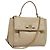 Borsa a mano Vala in pelle 2 in 1 beige e oro Auth BA4303 di Salvatore Ferragamo