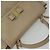 Borsa a mano Vala in pelle 2 in 1 beige e oro Auth BA4303 di Salvatore Ferragamo - vista 6