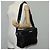 Borsa a spalla in nylon nero e argento autentica BURBERRY bs28161 - vista 27