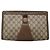 GUCCI GG Supreme Web Sherry Line Clutch Bag PVC Beige Oro 89 01 033 Auth BA4626 - vista 13