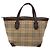 Autre Marque Burberrys Nova Check Handtasche aus Canvas Beige Silber Authentisch BA4286 - Ansicht 13