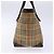 Autre Marque Burberrys Nova Check Handtasche aus Canvas Beige Silber Authentisch BA4286 - Ansicht 3