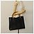 Bolsa de mão em couro Gucci Bamboo preta e dourada 002 1095 0260 Auth ep10062 Preto Dourado - vista 20