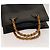 Bolsa de mão em couro Gucci Bamboo preta e dourada 002 1095 0260 Auth ep10062 Preto Dourado - vista 7