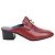 Mule de cuero Constance Hermès Paradis en burdeos, talla 37,5 EU