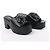 Timeless Mule in pelle Camelia di Chanel in nero, taglia 38,5 EU - vista 2