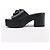 Timeless Mule in pelle Camelia di Chanel in nero, taglia 38,5 EU - vista 3