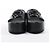 Timeless Mule in pelle Camelia di Chanel in nero, taglia 38,5 EU - vista 4